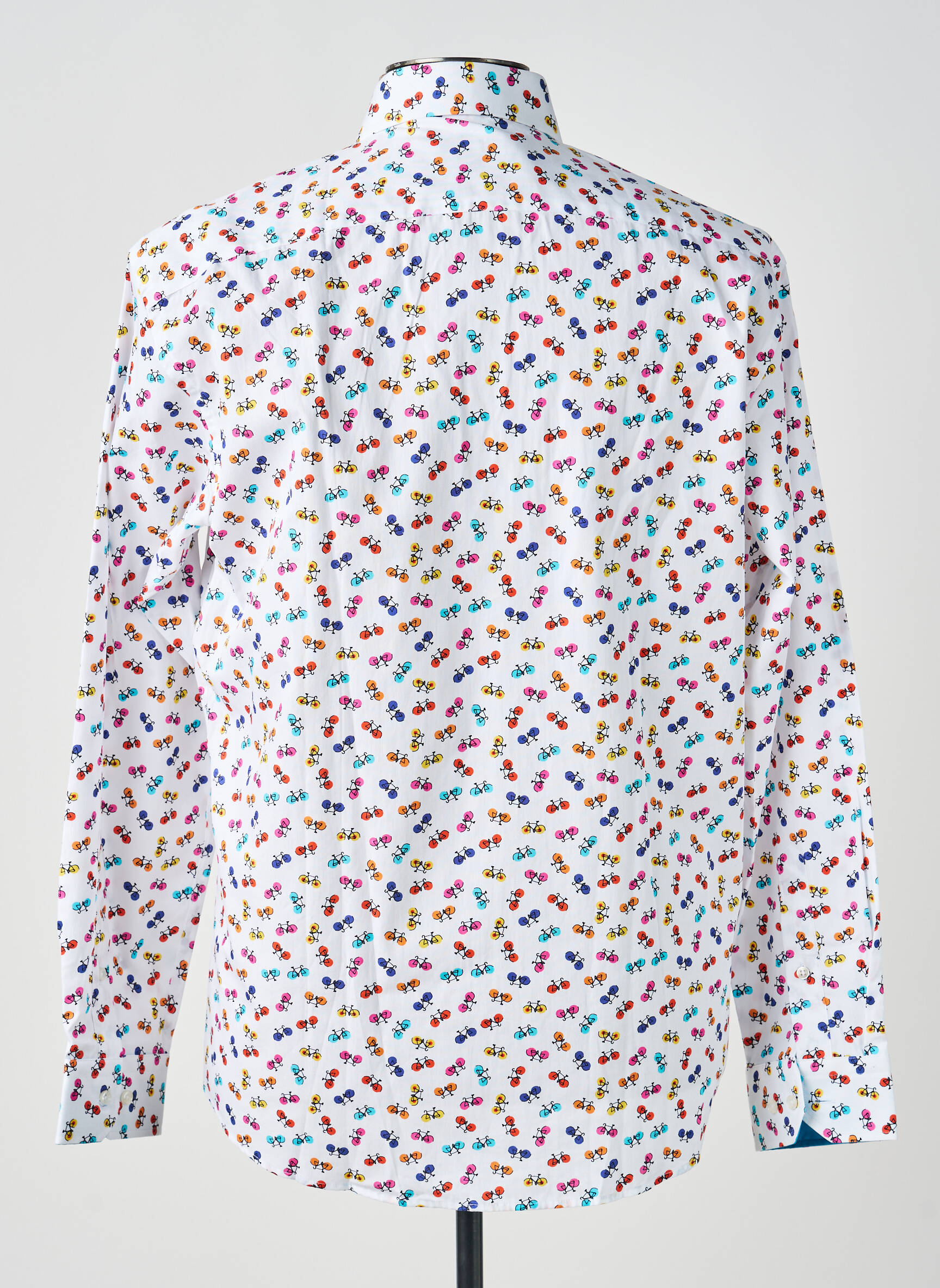 Chemise manches longues imprimé fantaisie blanc EMYLE homme