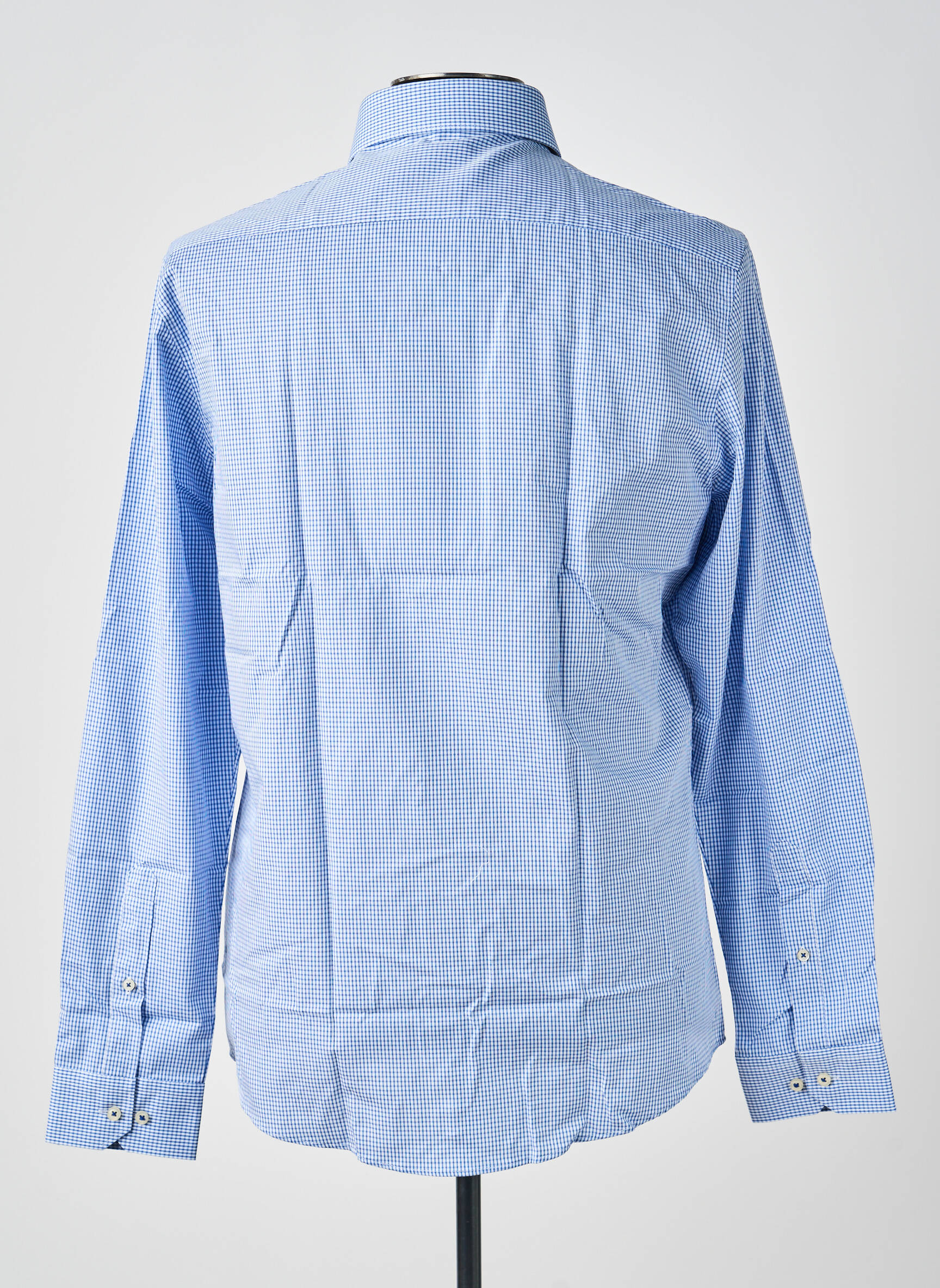 Chemise manches longues coupe cintrée bleu REDMOND homme