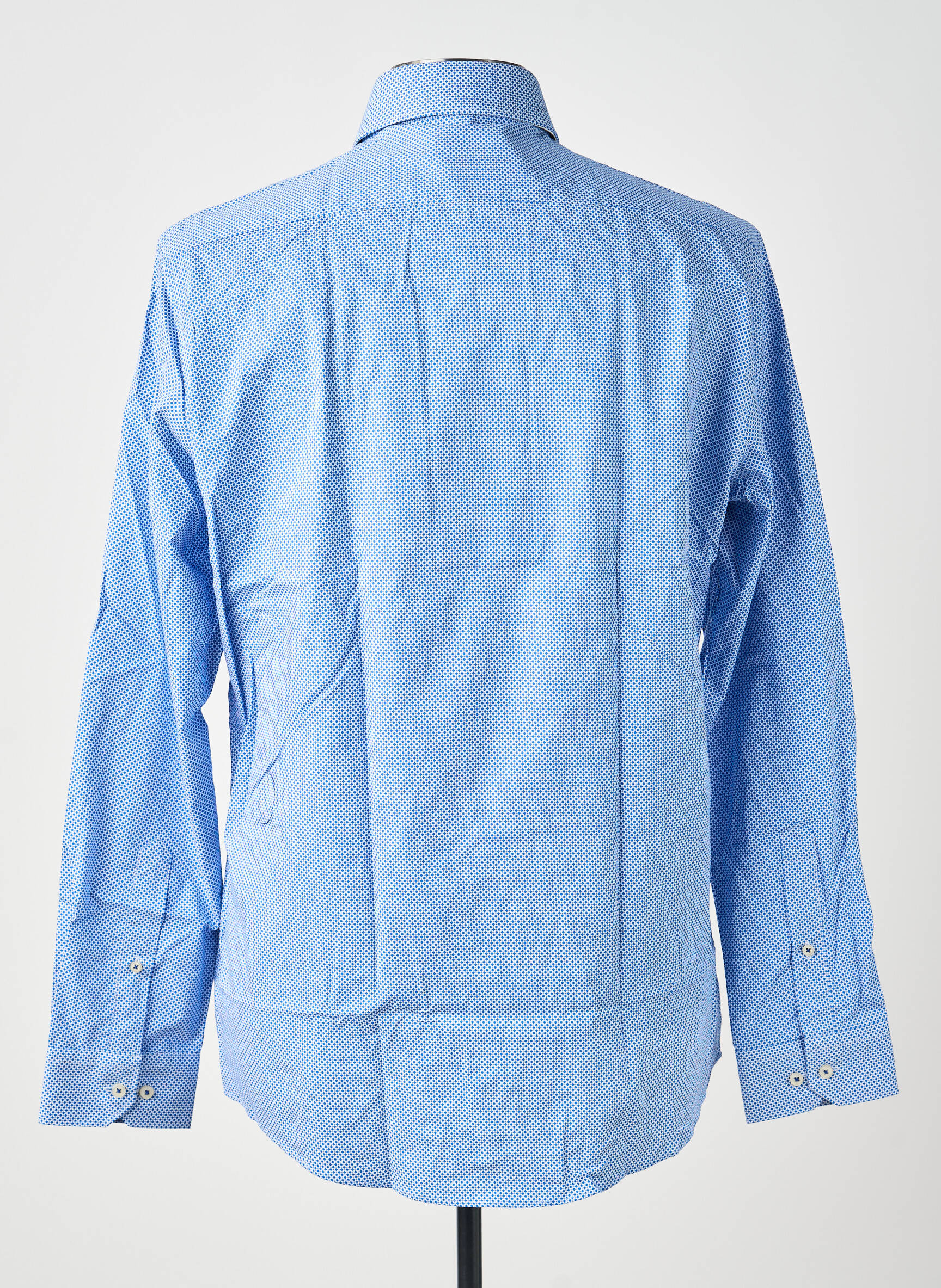Chemise manches longues coupe cintrée bleu REDMOND homme
