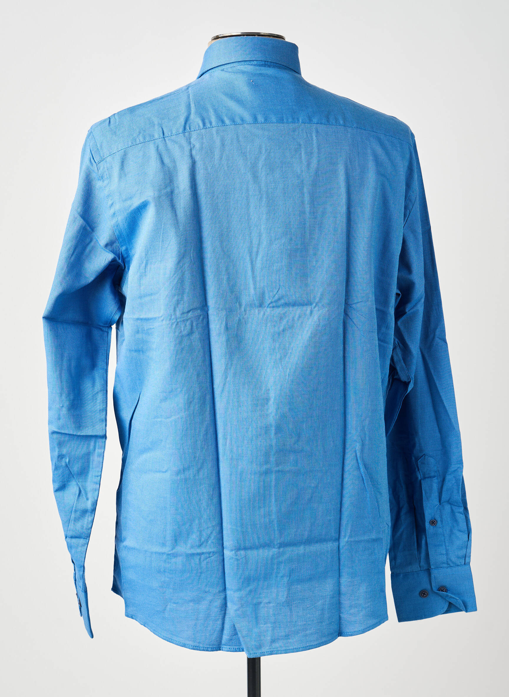 Chemise manches longues poches bleu REDMOND homme
