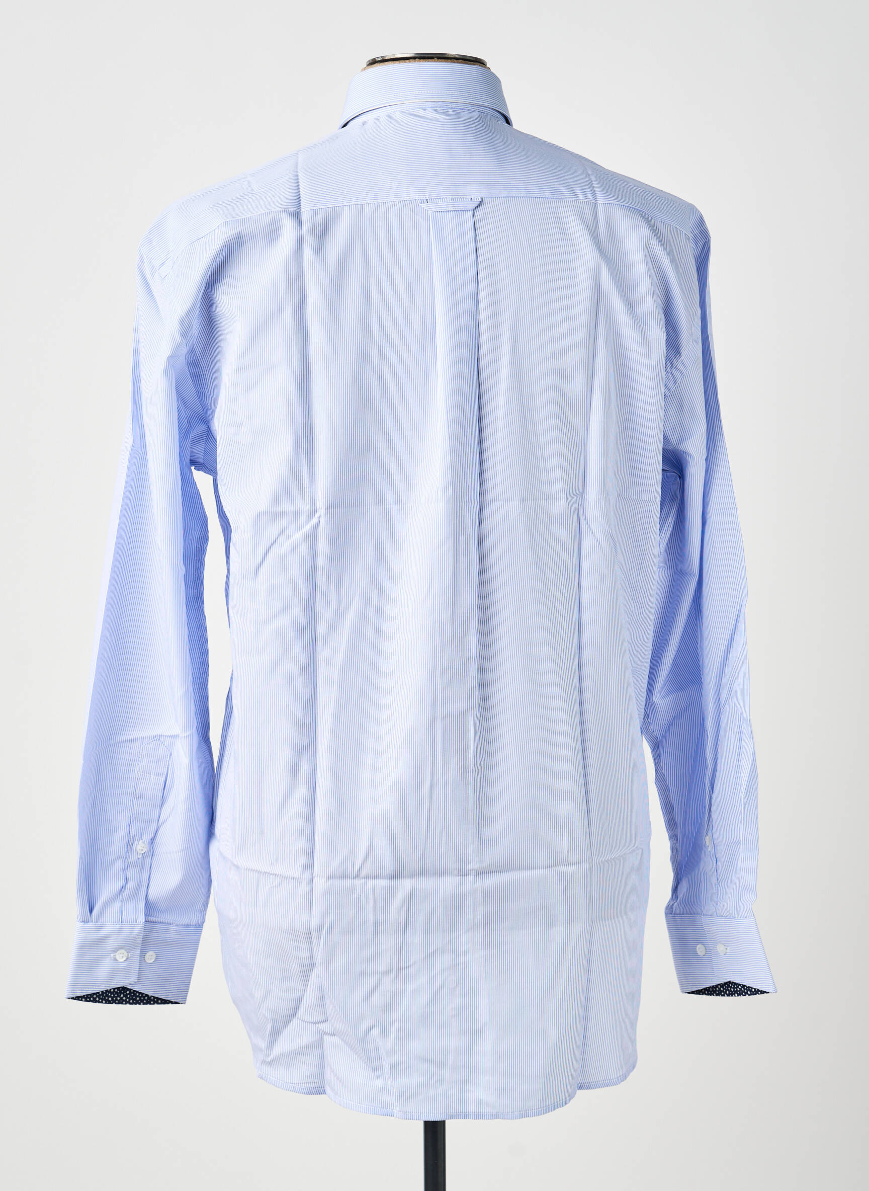 Chemise manches longues imprimé rayures bleu BANDE ORIGINALE homme
