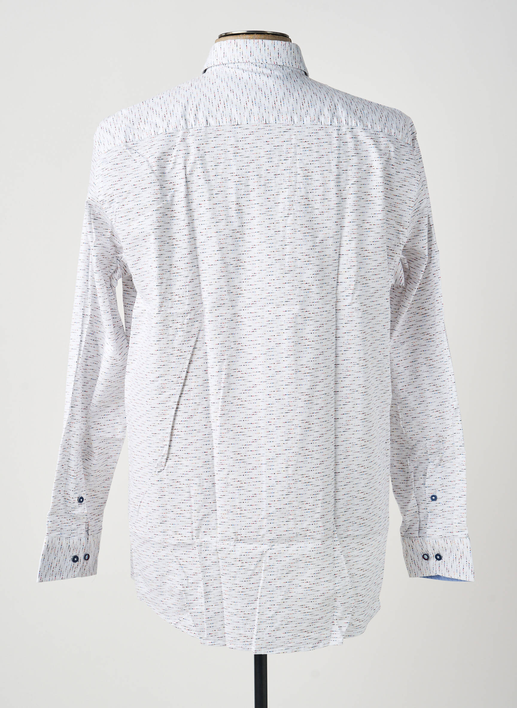Chemise manches longues imprimé fantaisie bleu REDMOND homme