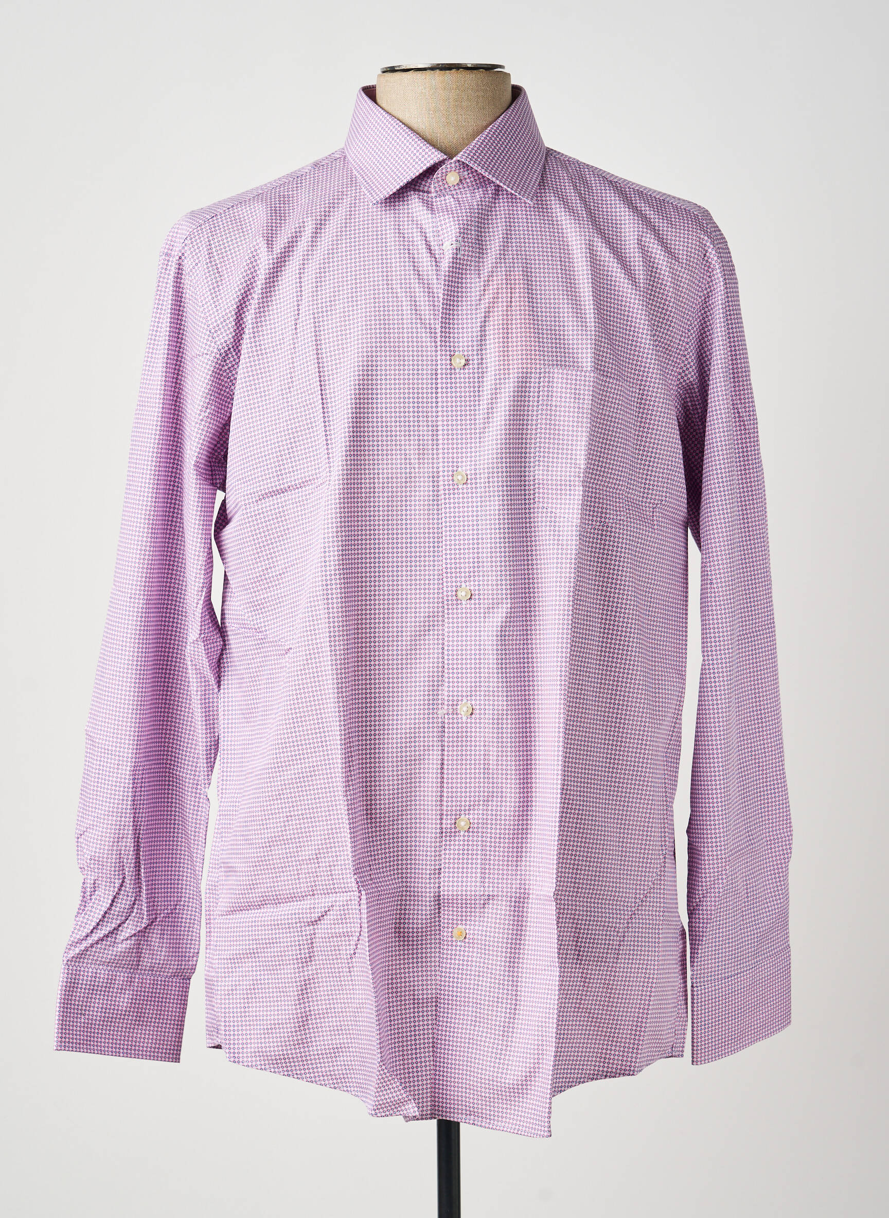 Chemise manches longues poches violet REDMOND homme