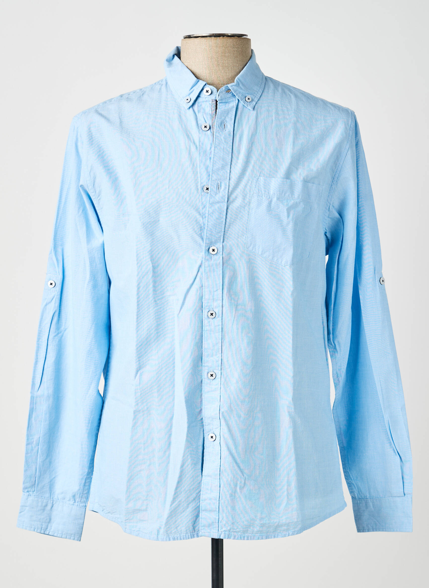 Chemise manches longues poches bleu TIFFOSI homme