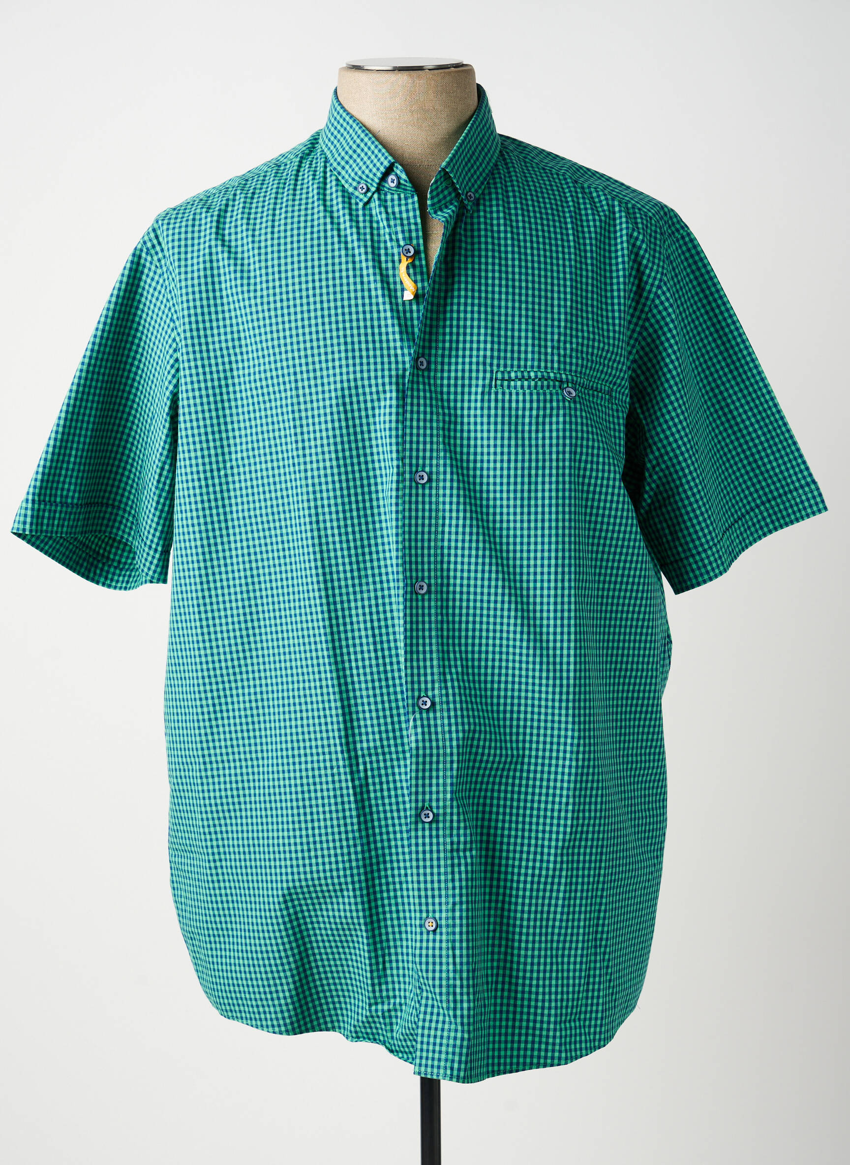 Chemise manches courtes poches vert REDMOND homme