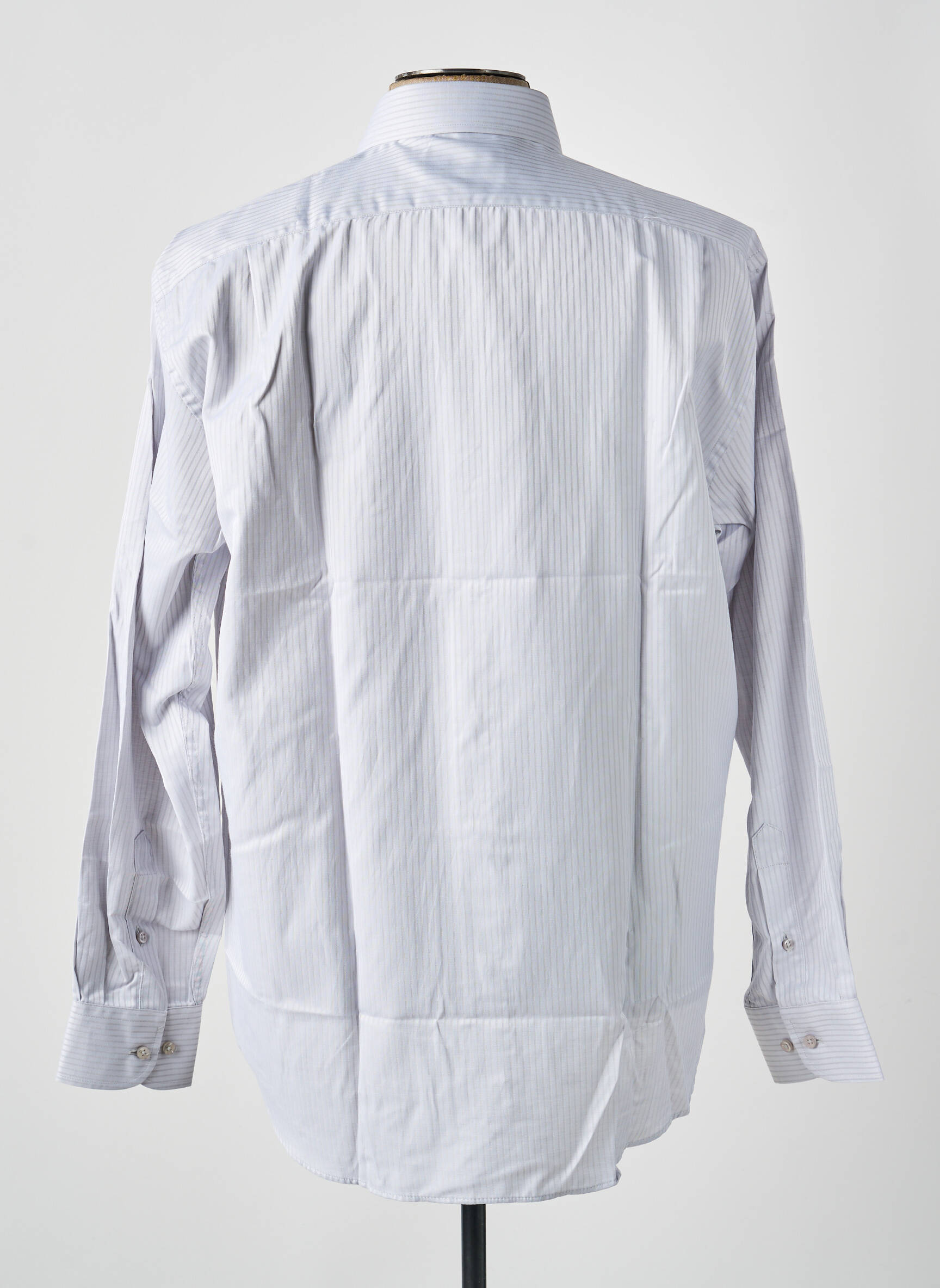 Chemise manches longues imprimé rayures gris ARMORIAL homme