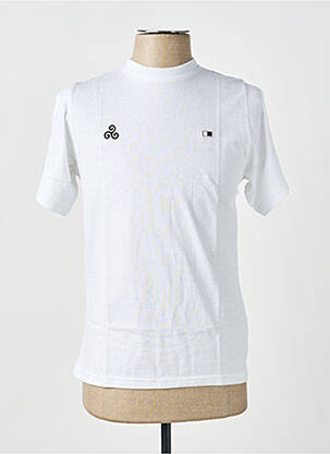 T-shirt broderie manches courtes blanc GWEN & BLACK homme