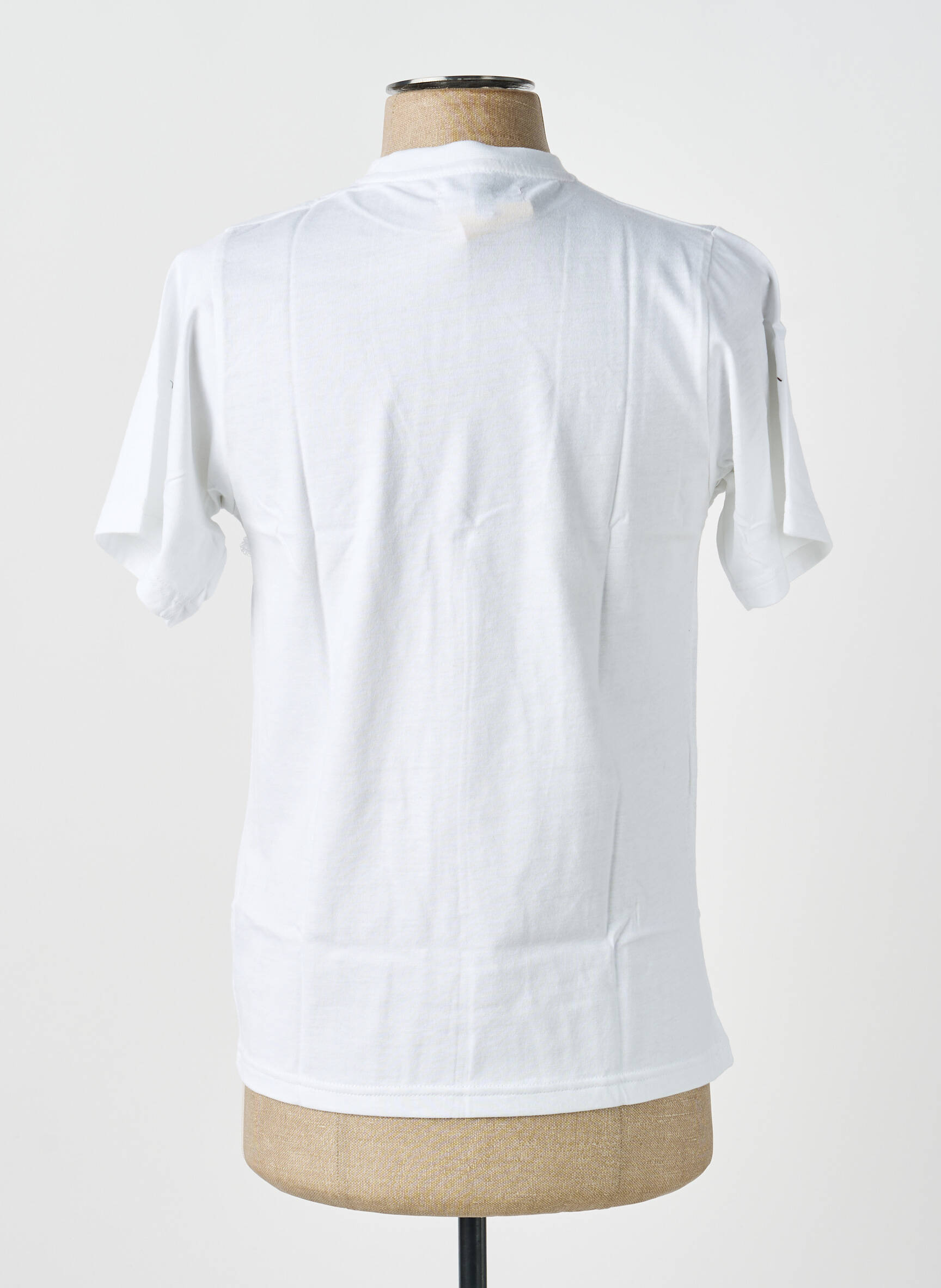 T-shirt broderie manches courtes blanc GWEN & BLACK homme