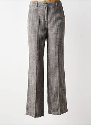 Pantalon droit taille à pinces taille normale gris OLSEN femme