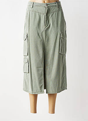 Jupe longue taille normale vert FREEMAN T.PORTER femme