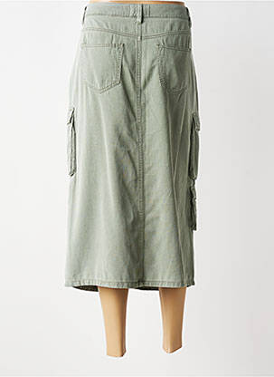 Jupe longue taille normale vert FREEMAN T.PORTER femme