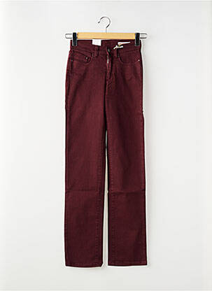 Jeans coupe slim taille haute taille haute rouge PADDOCK'S femme
