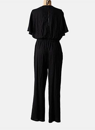 Combi-pantalon tissage crêpe manches courtes noir FREEMAN T.PORTER femme