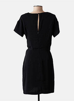 Robe courte manches courtes manches courtes noir KAFFE femme