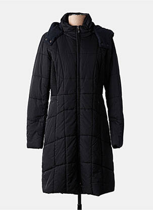 Doudoune manches longues a capuche noir OLSEN femme