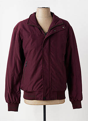 Blouson fermeture zippée sous rabat pressionné rouge SEA BARRIER homme