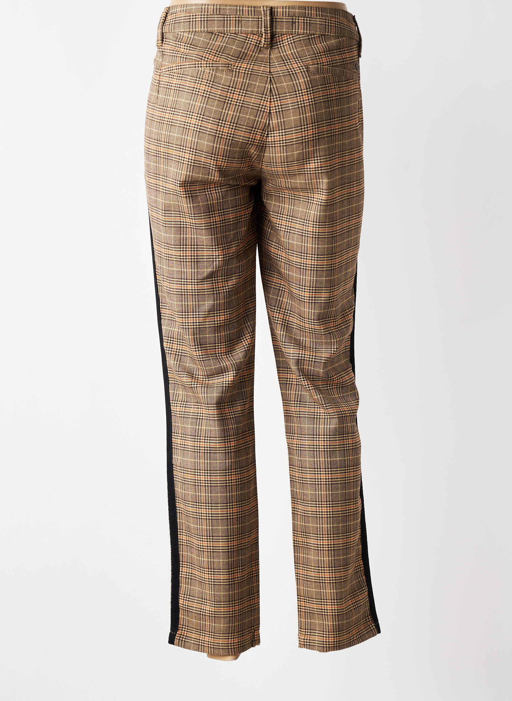 Pantalon 7/8 stretch taille normale marron FREEMAN T.PORTER femme