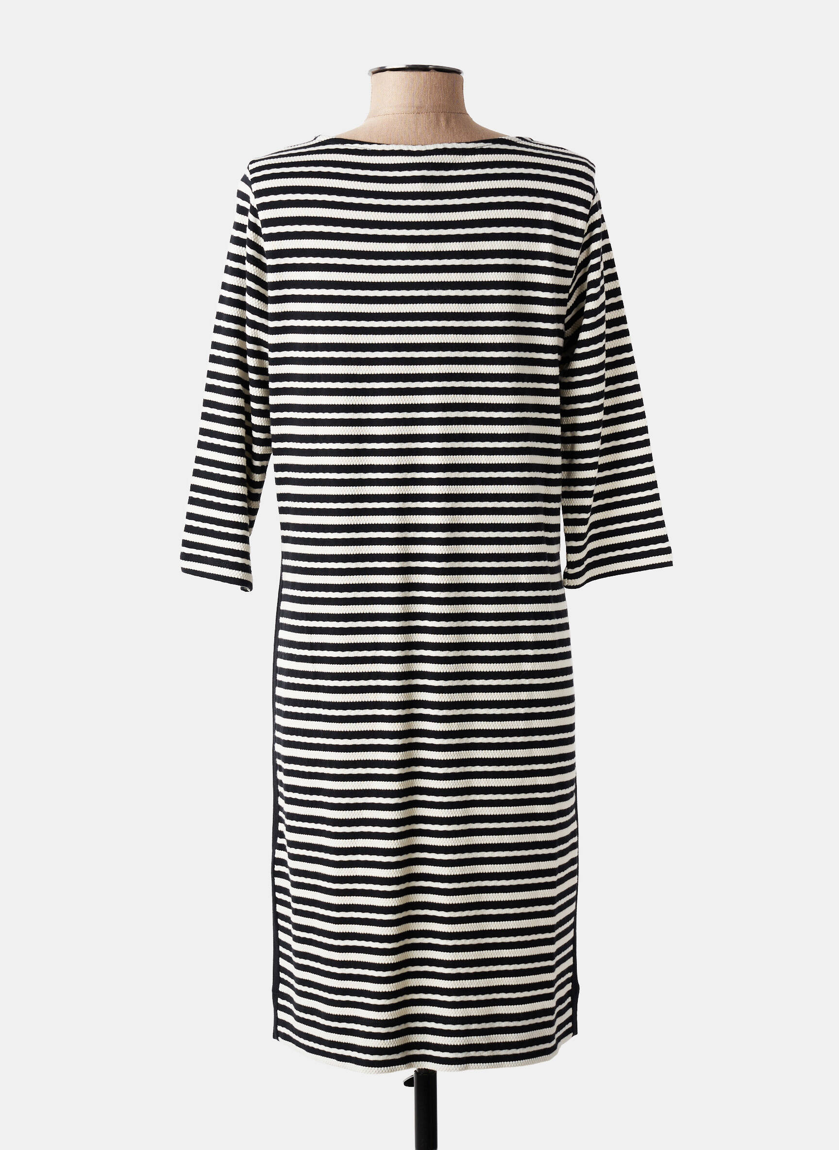 Robe mi-longue manches 3/4 manches 3/4 noir OLSEN femme