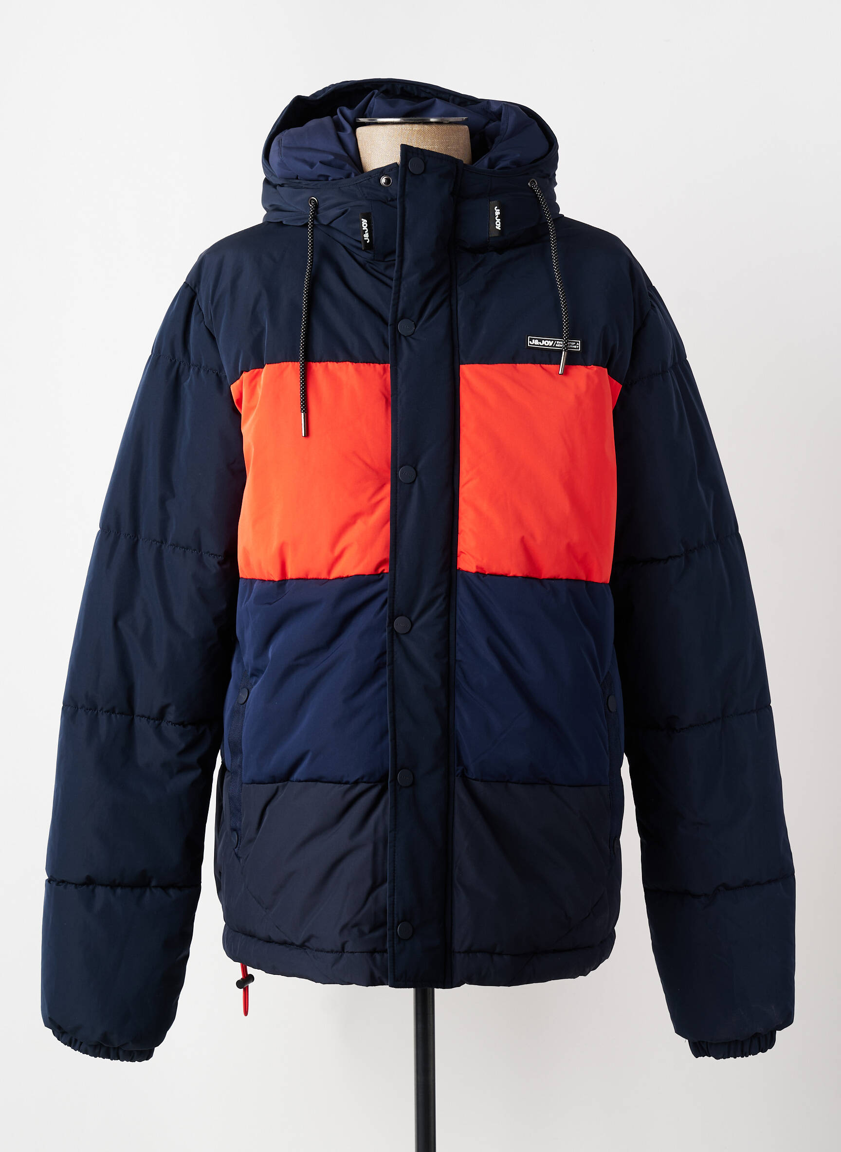 Doudoune manches longues a capuche bleu J&JOY femme