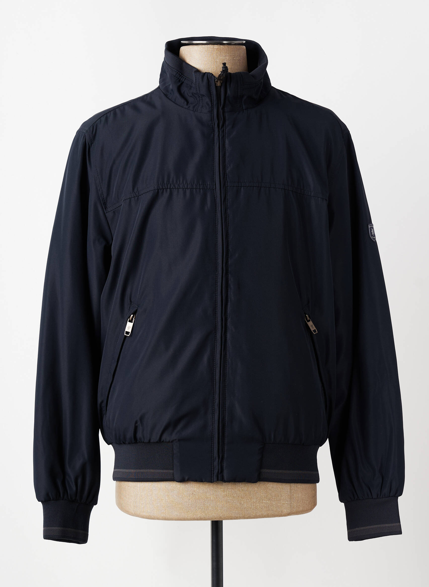 Blouson tissage imperméable bleu SEA BARRIER homme