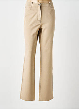 Jeans coupe droite stretch taille normale beige OLSEN femme