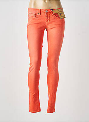 Jeans skinny stretch taille basse orange FREEMAN T.PORTER femme