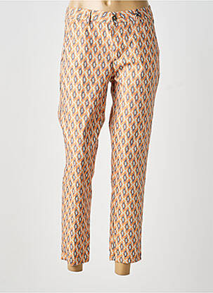 Pantalon 7/8 stretch taille normale orange FREEMAN T.PORTER femme