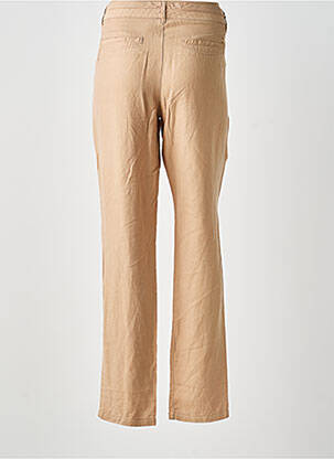 Pantalon droit tissage popeline taille normale beige FREEMAN T.PORTER femme