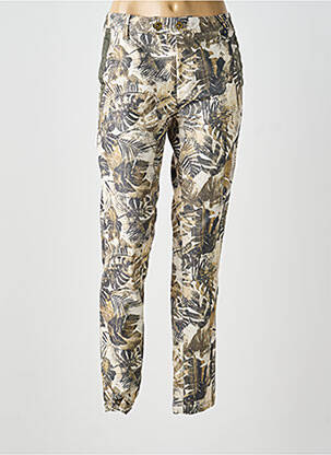 Pantalon droit stretch taille normale vert FREEMAN T.PORTER femme