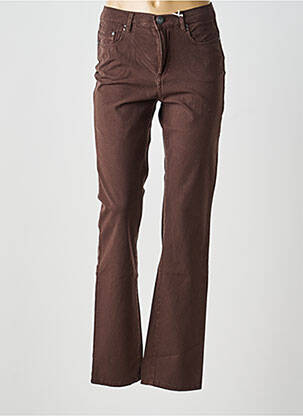 Jeans coupe slim stretch taille normale marron PADDOCK'S femme