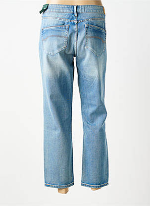 Jeans coupe droite broderie rivets taille basse bleu FREEMAN T.PORTER femme