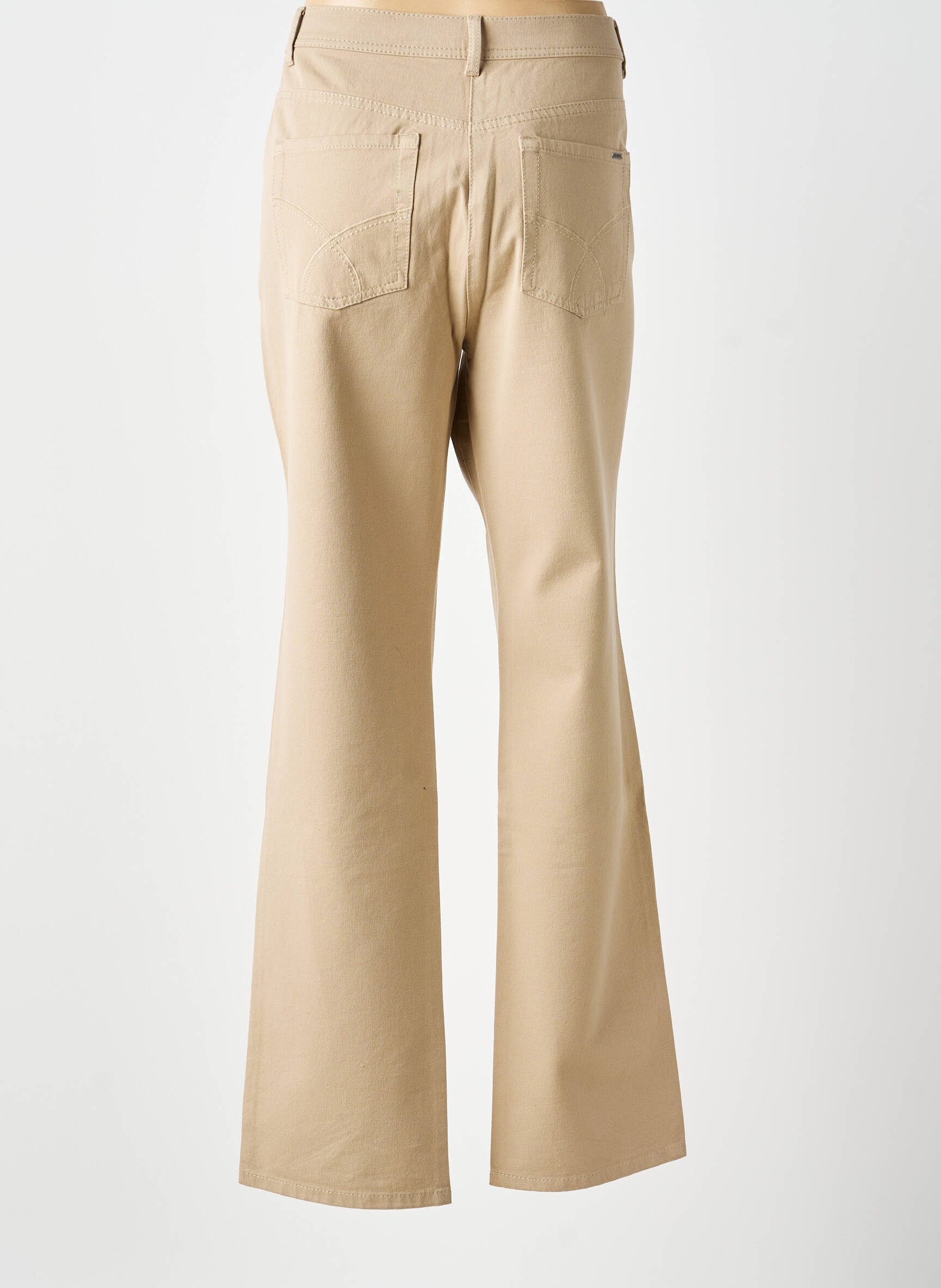 Jeans coupe droite stretch taille normale beige OLSEN femme