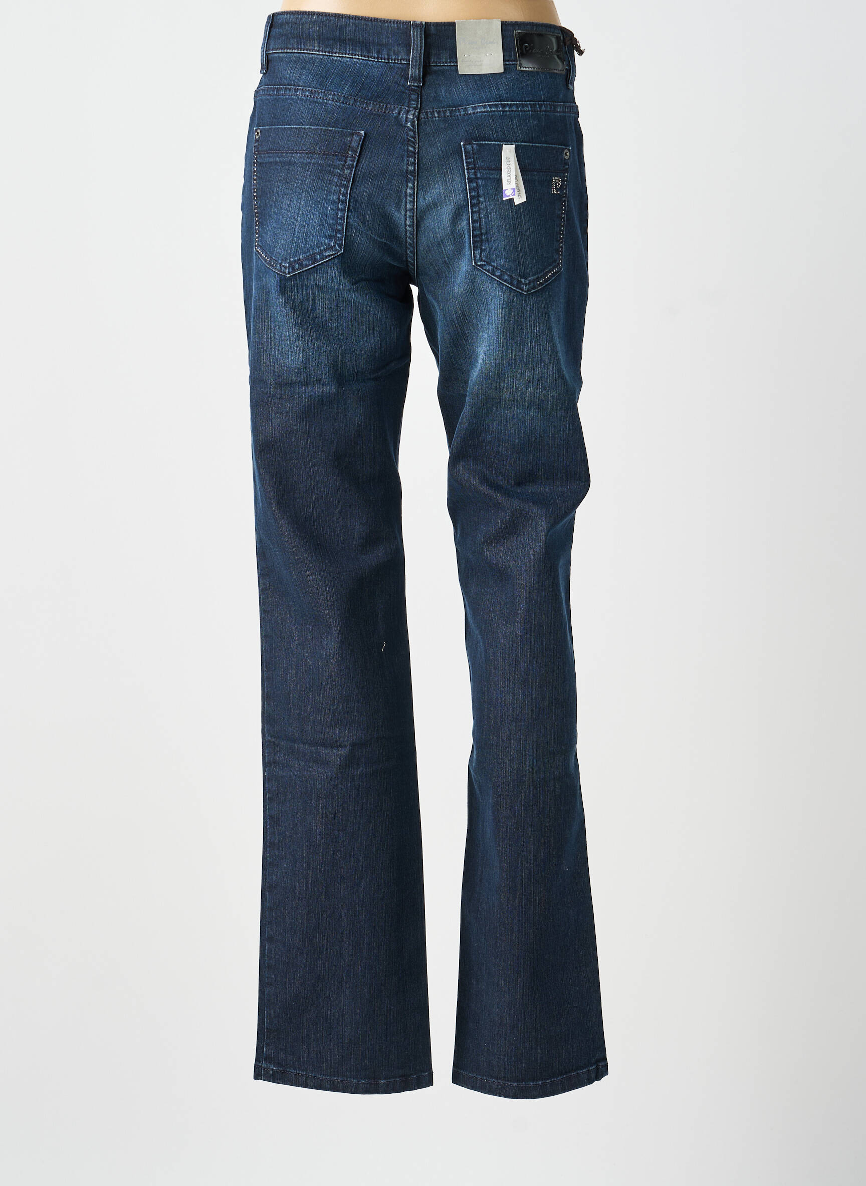 Jeans coupe slim stretch taille normale bleu PIERRE CARDIN femme