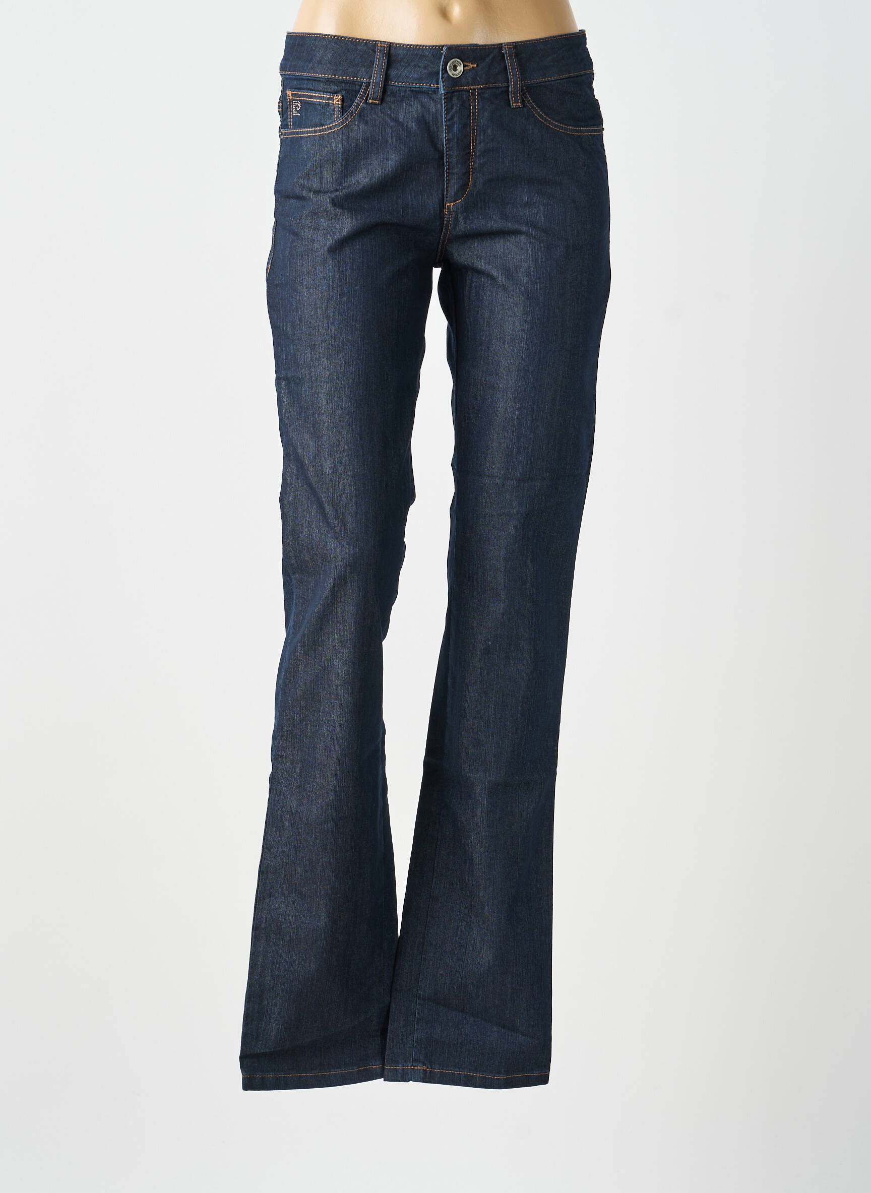 Jeans coupe slim tissage brut taille normale bleu PIERRE CARDIN femme