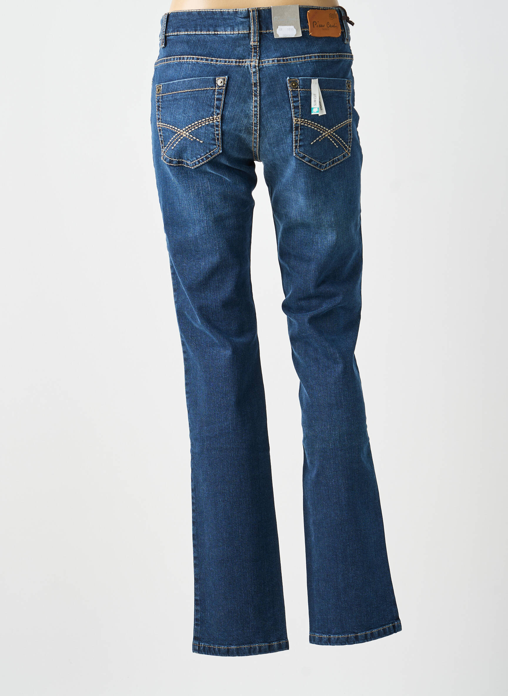 Jeans coupe slim stretch taille normale bleu PIERRE CARDIN femme