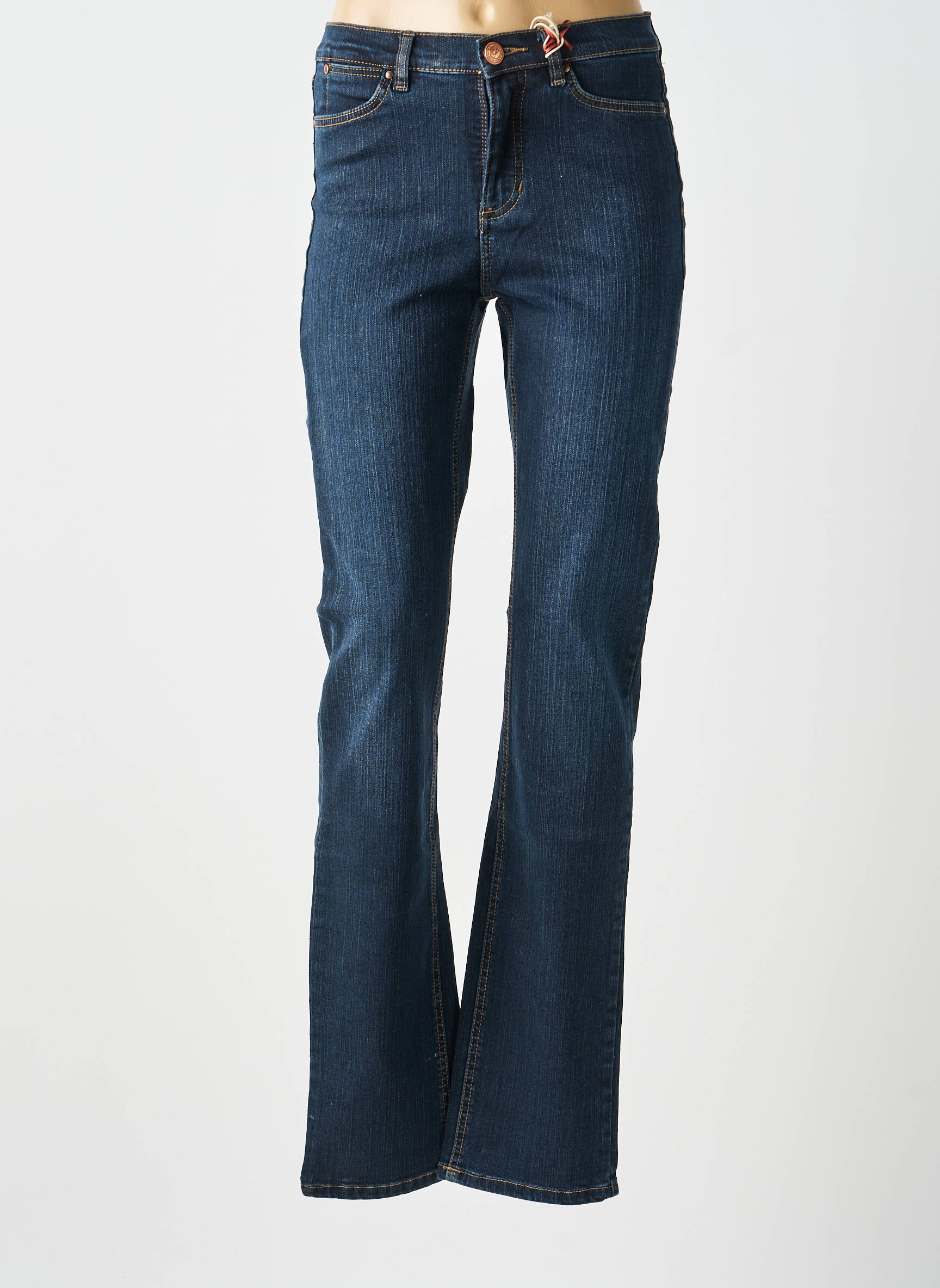 Jeans coupe slim taille haute taille haute bleu PADDOCK'S femme