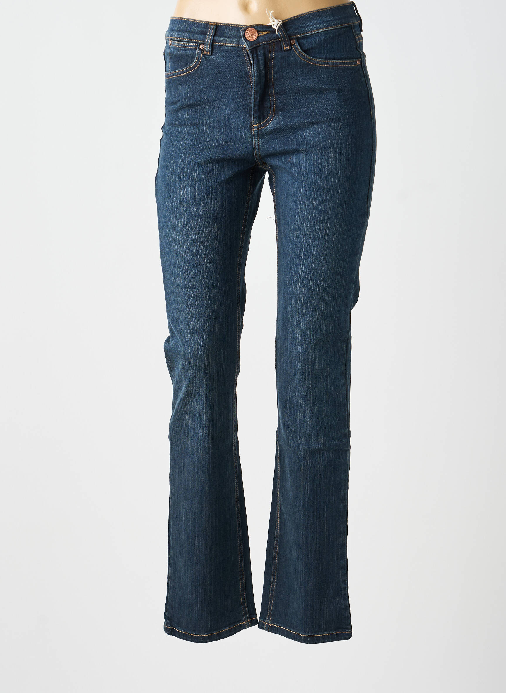 Jeans coupe slim taille haute taille haute bleu PADDOCK'S femme