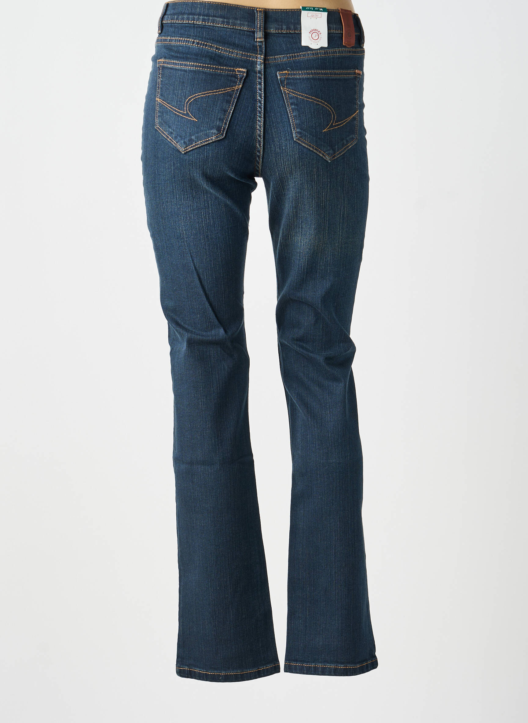 Jeans coupe slim taille haute taille haute bleu PADDOCK'S femme