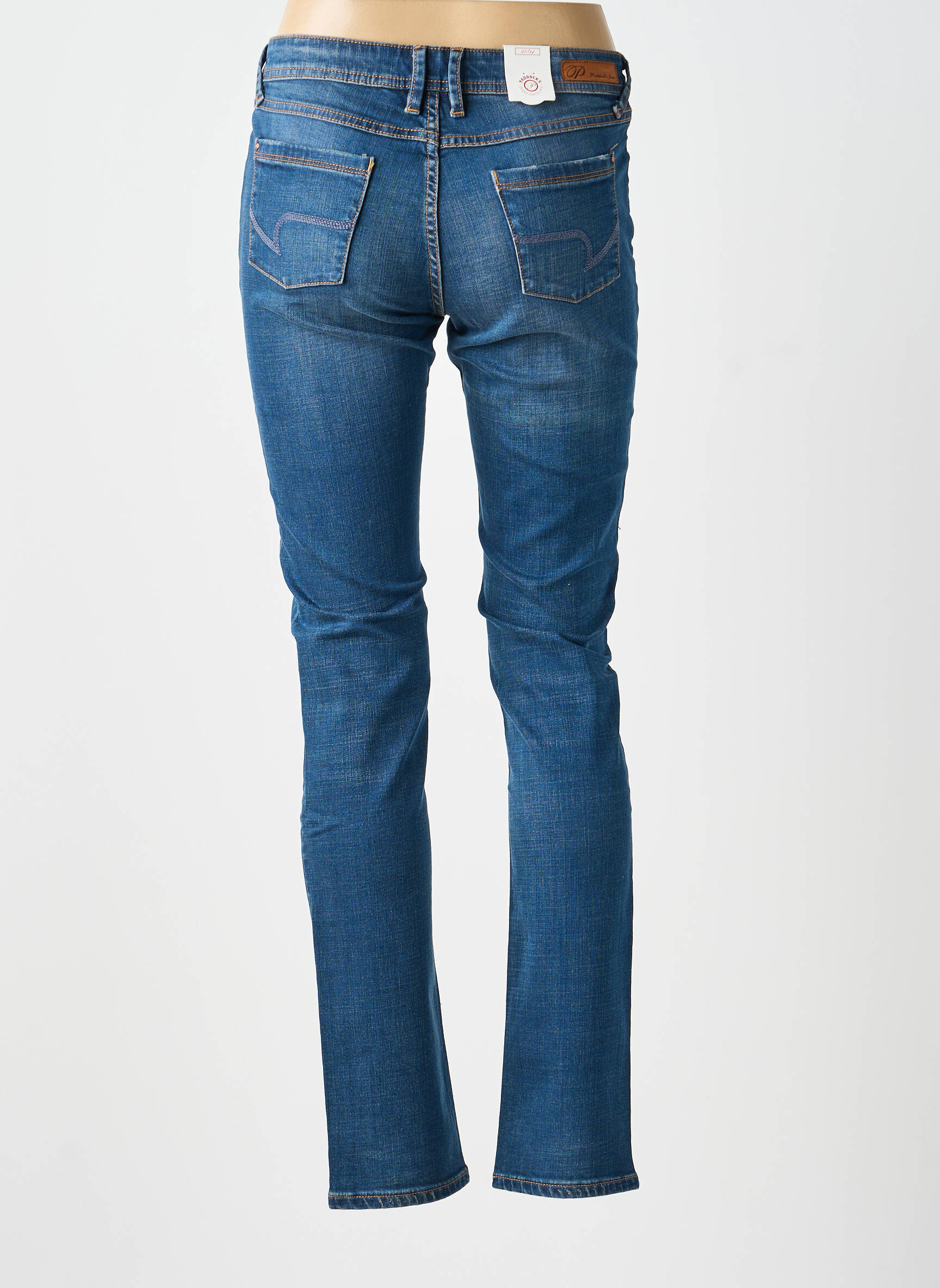 Jeans coupe slim stretch taille normale bleu PADDOCK'S femme
