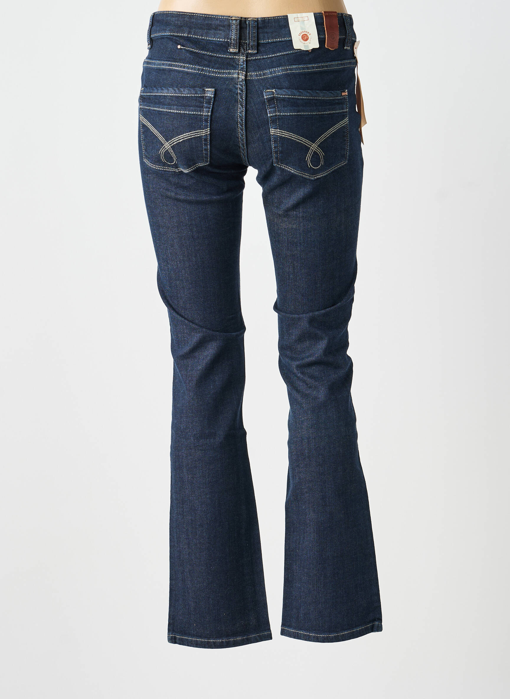 Jeans coupe slim tissage brut taille basse bleu PADDOCK'S femme