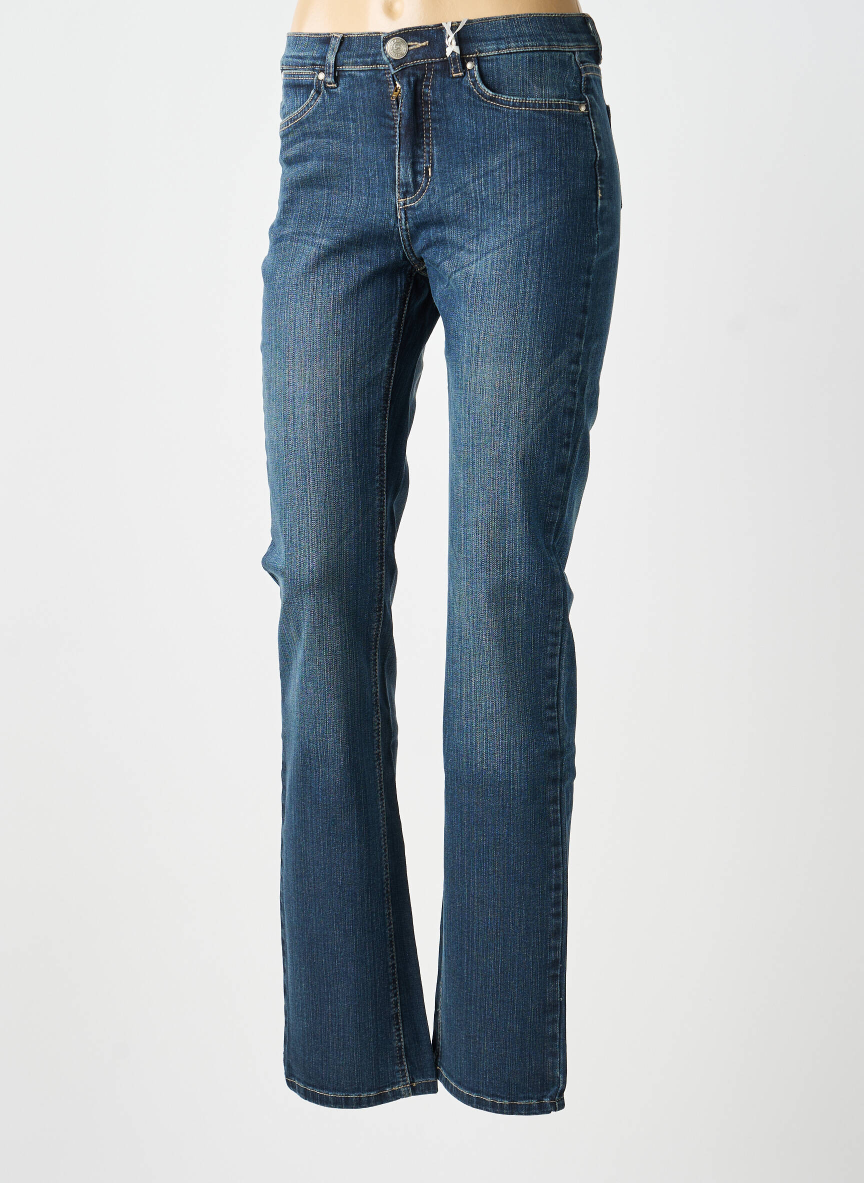 Jeans coupe slim stretch taille normale bleu PADDOCK'S femme