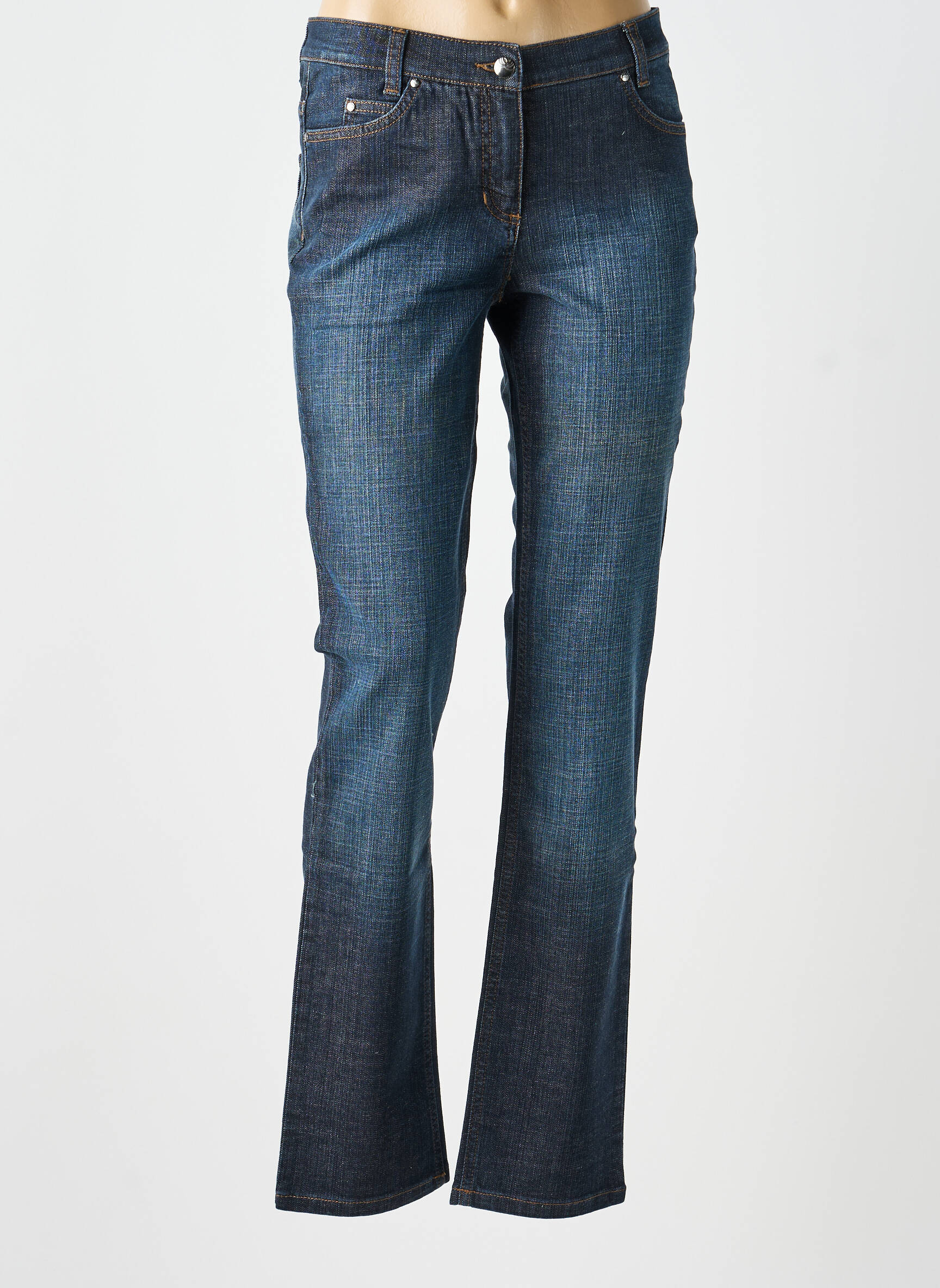 Jeans coupe slim taille basse taille basse bleu OLSEN femme