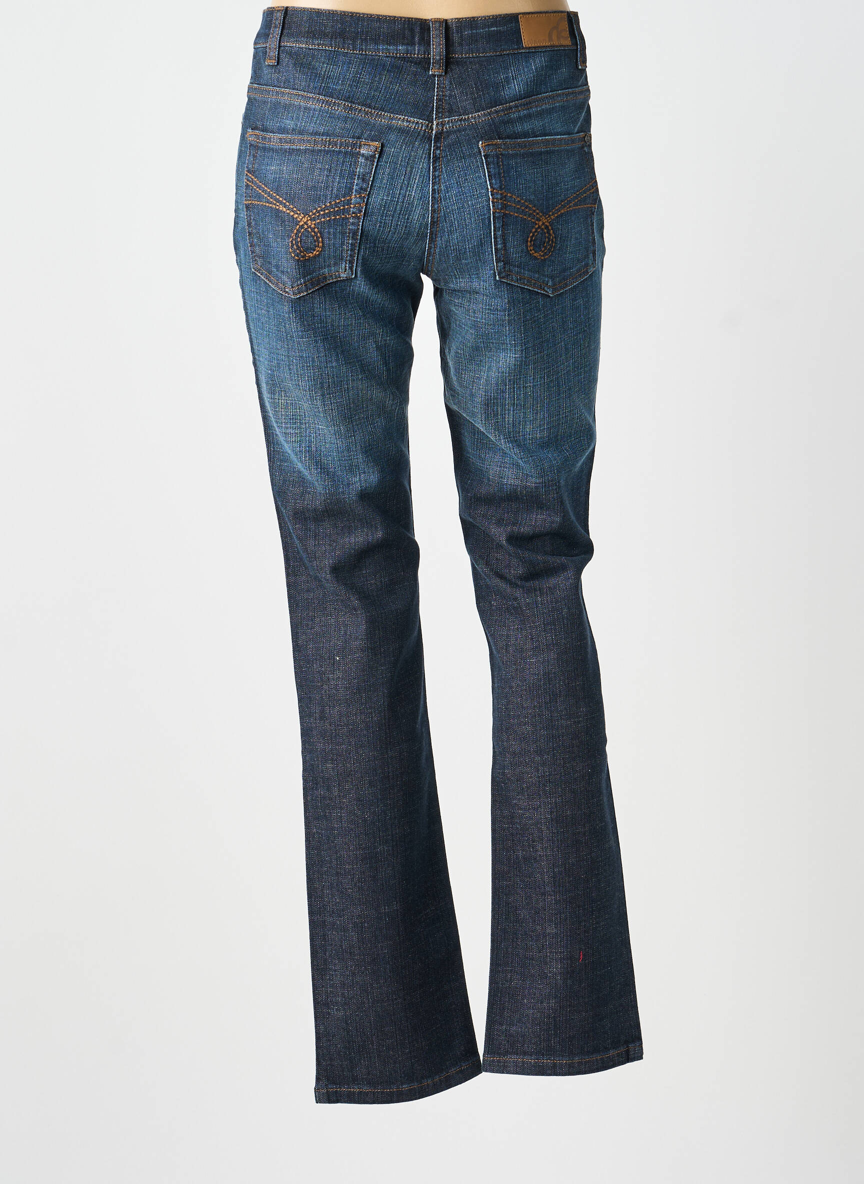 Jeans coupe slim taille basse taille basse bleu OLSEN femme