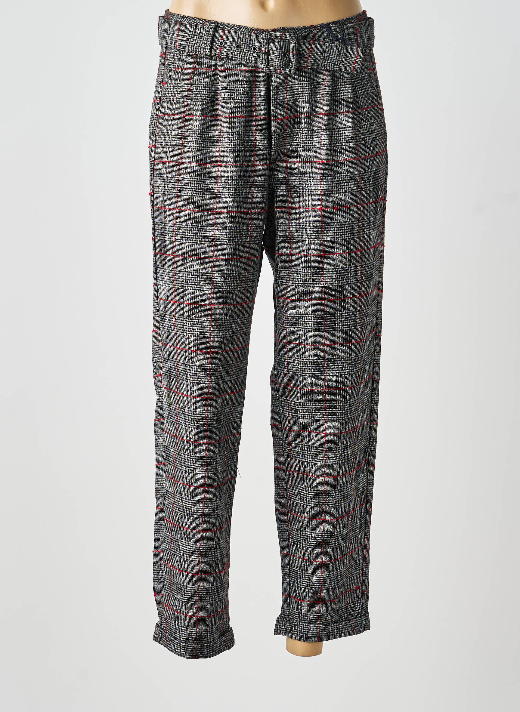 Pantalon 7/8 stretch taille normale noir FREEMAN T.PORTER femme