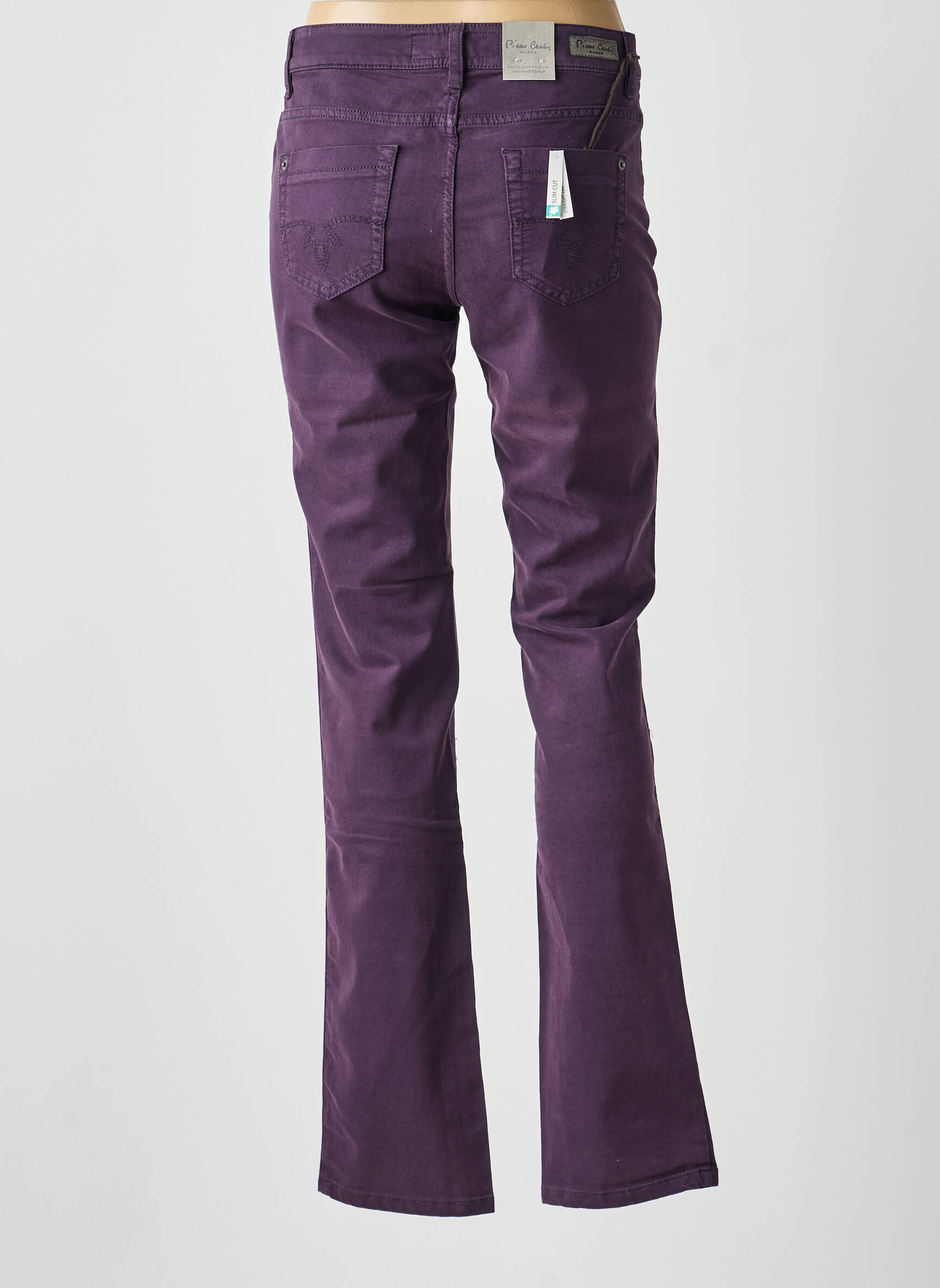 Pantalon slim taille normale taille normale violet PIERRE CARDIN femme