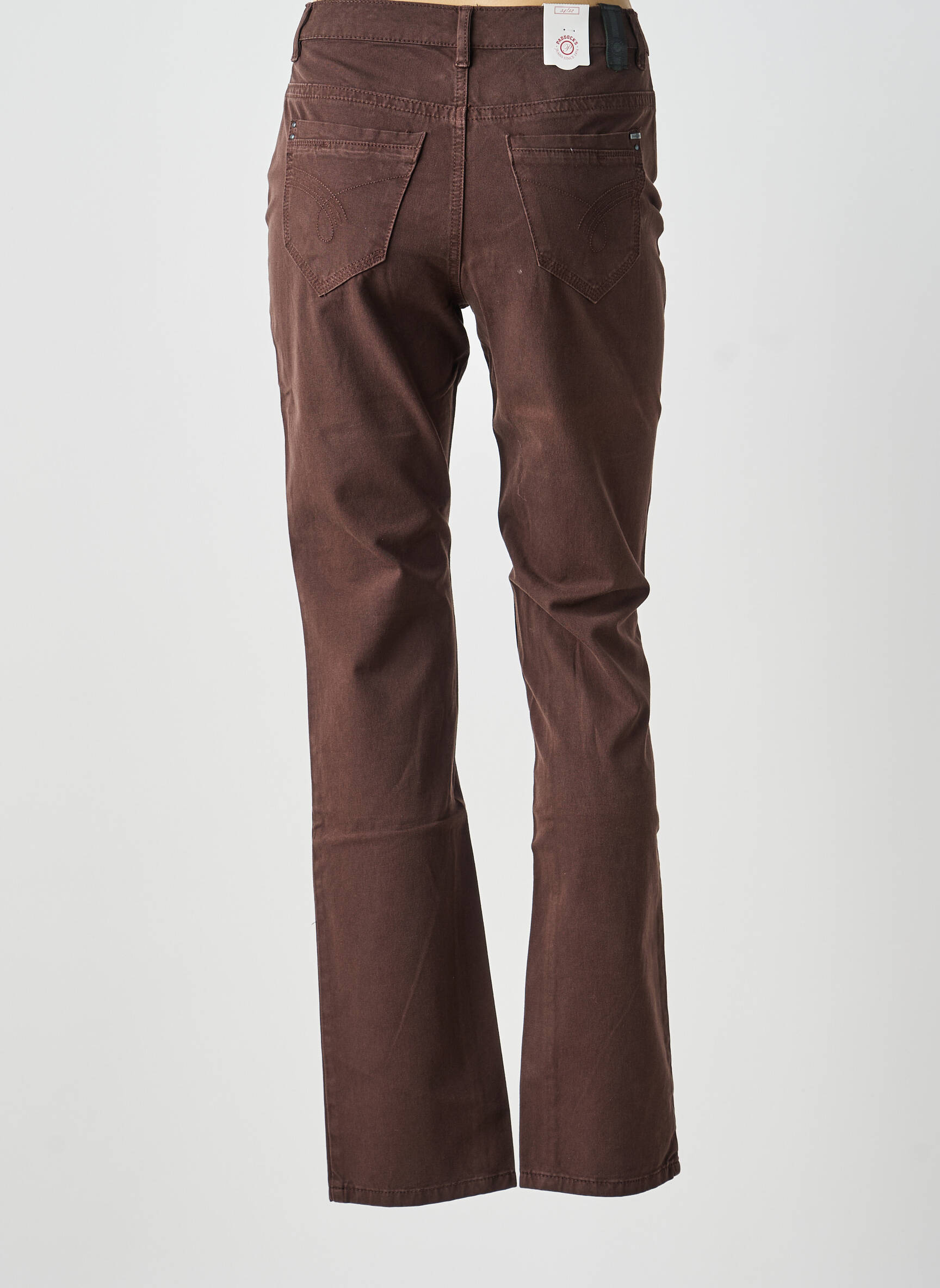 Jeans coupe slim stretch taille normale marron PADDOCK'S femme