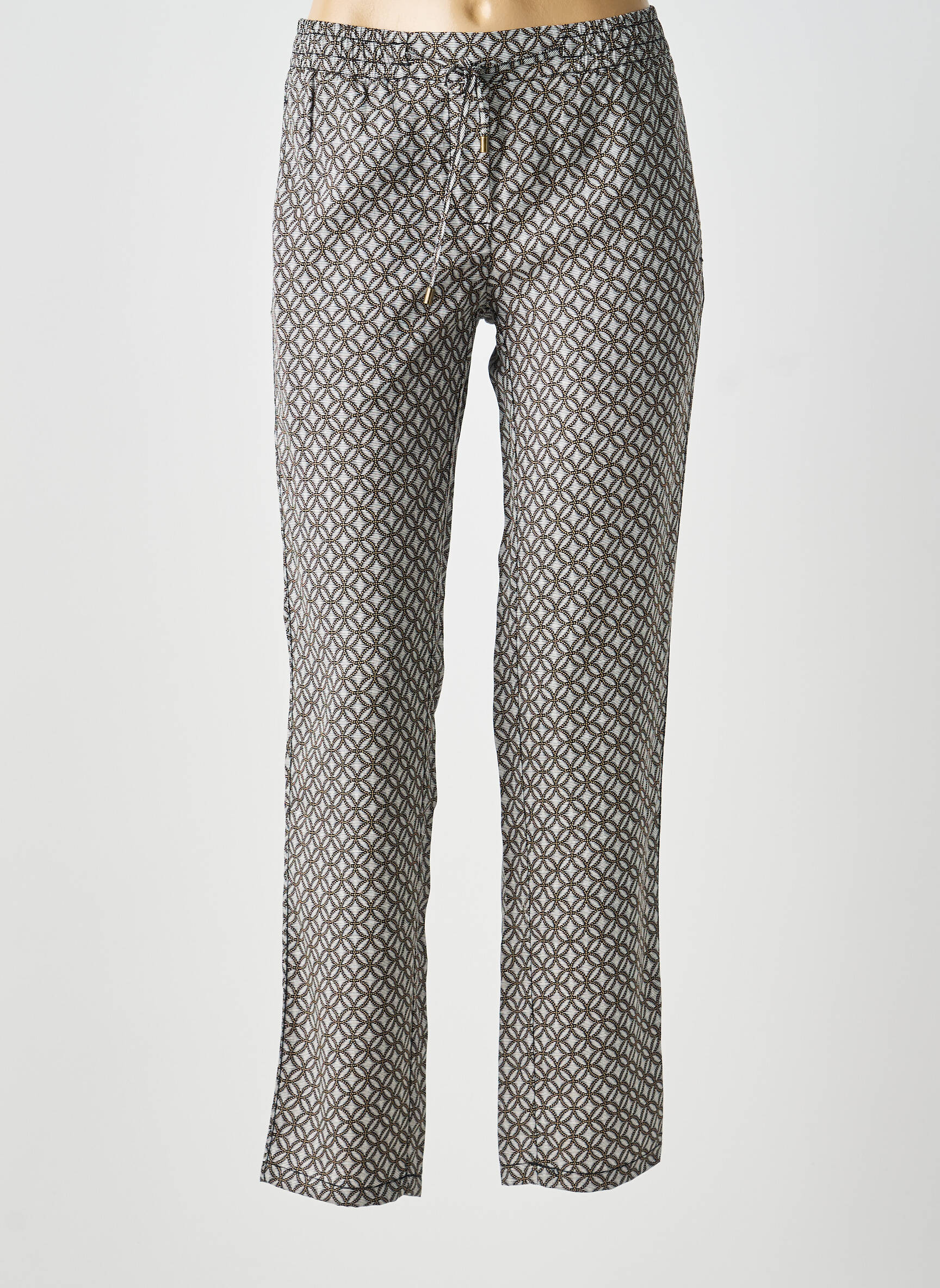 Pantalon slim taille élastique taille normale gris OLSEN femme
