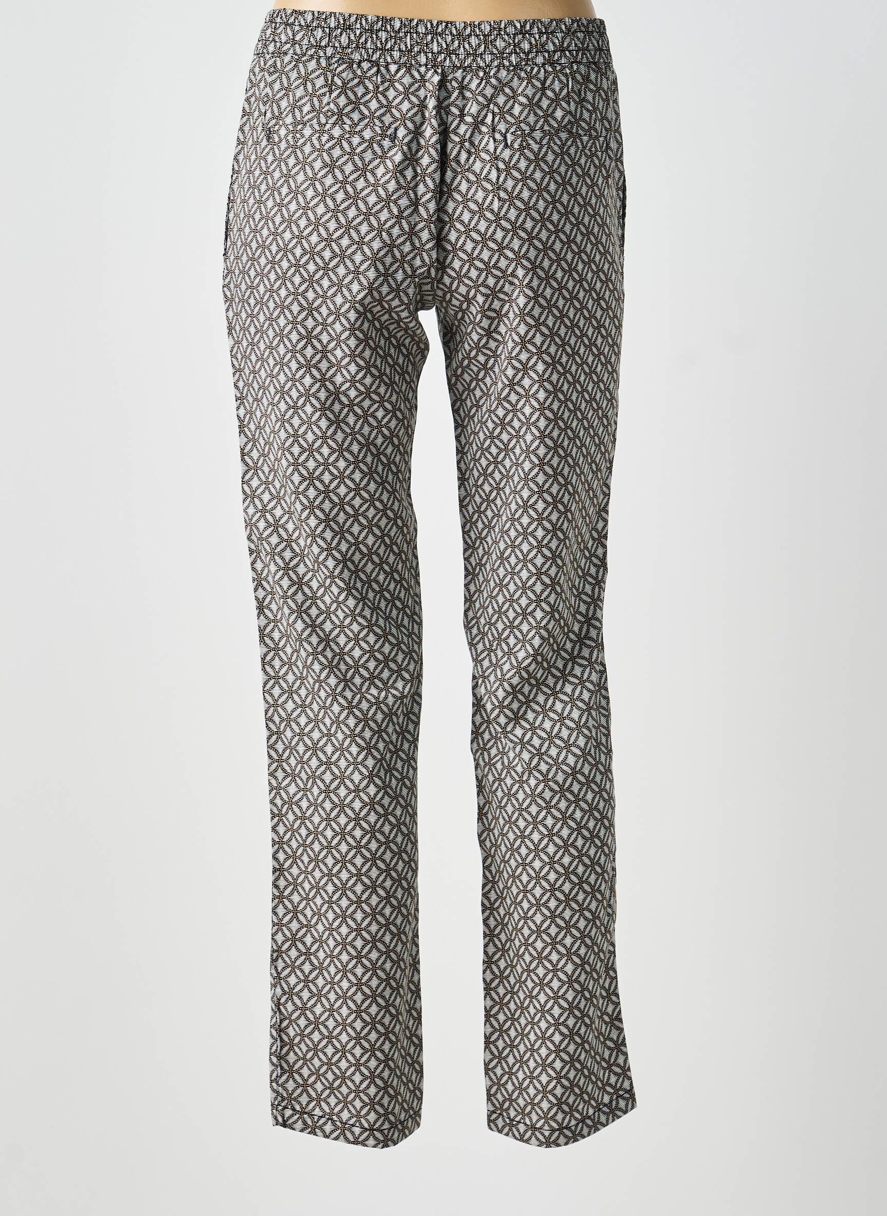 Pantalon slim taille élastique taille normale gris OLSEN femme