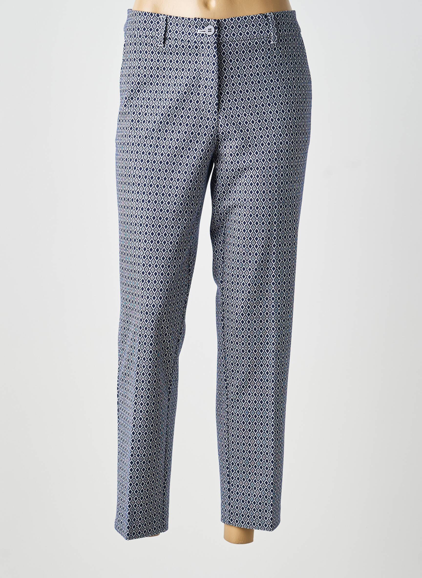 Pantalon 7/8 stretch taille normale bleu OLSEN femme