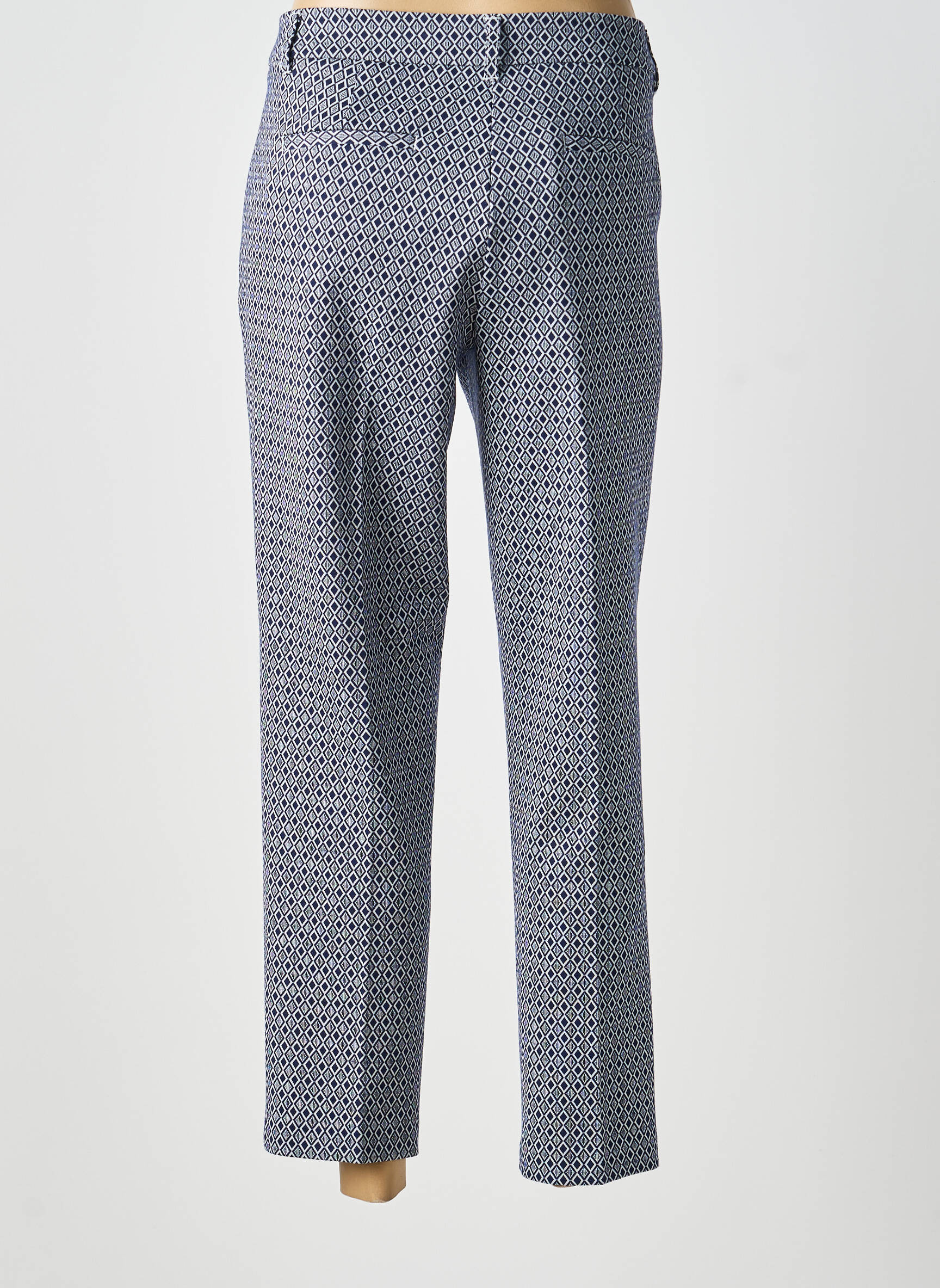 Pantalon 7/8 stretch taille normale bleu OLSEN femme